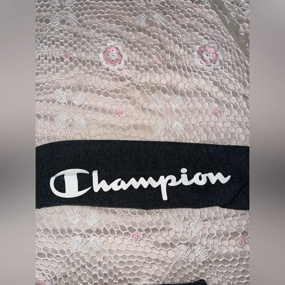 Champion Signature Script Leggings Granite Heather NWOT Size M